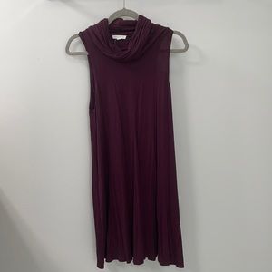 Burgundy Free Form Dress